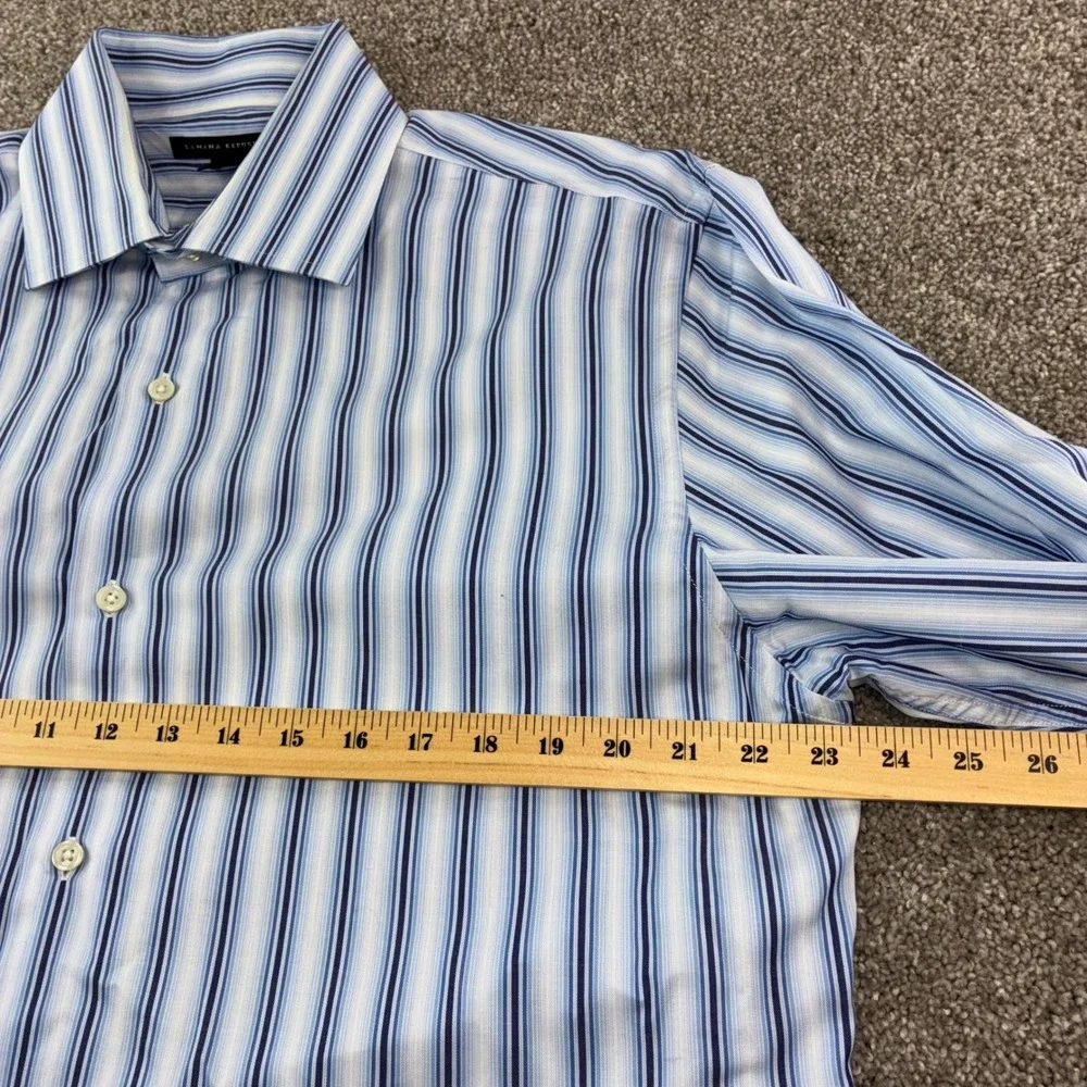 Banana Republic Mens Striped Dress Shirt Long Sleeve Size L Formal‎ Business